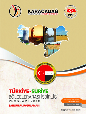 Türkiye-Suriye Bölgelerarası İşbirliği Programı Şanlıurfa Uygulaması