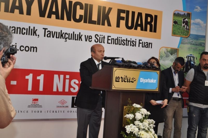 Poultry Husbandry and Dairy Industry Fair of TUYAP was opened at the Fair and Congress Center of Diyarbakir.