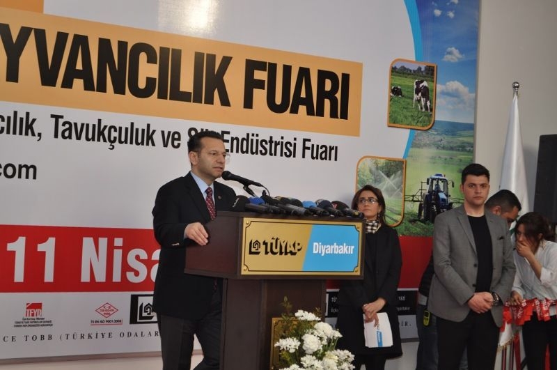 Poultry Husbandry and Dairy Industry Fair of TUYAP was opened at the Fair and Congress Center of Diyarbakir.