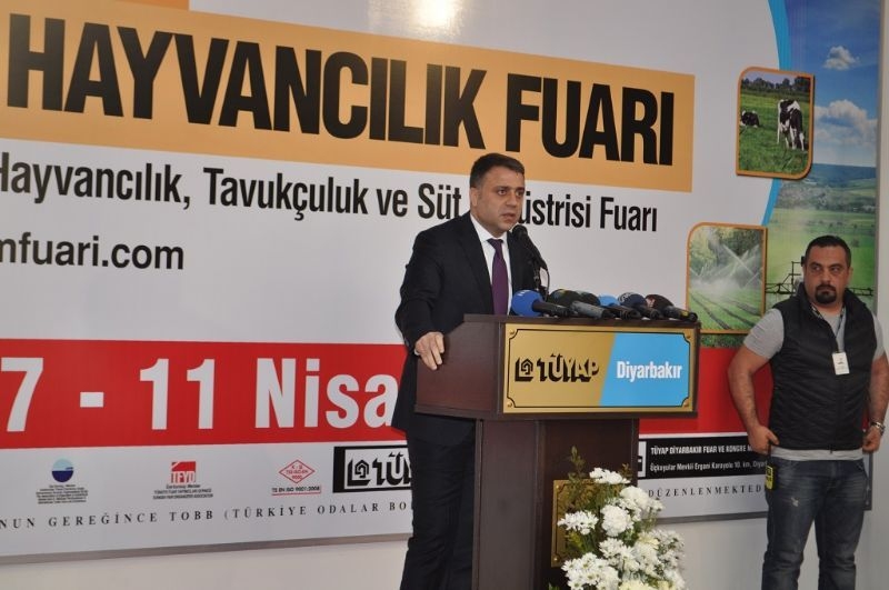 Poultry Husbandry and Dairy Industry Fair of TUYAP was opened at the Fair and Congress Center of Diyarbakir.