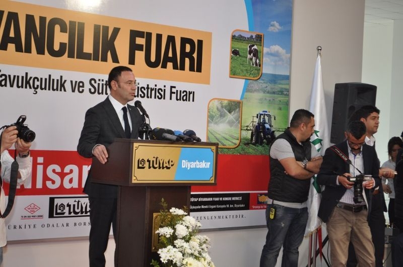 Poultry Husbandry and Dairy Industry Fair of TUYAP was opened at the Fair and Congress Center of Diyarbakir.