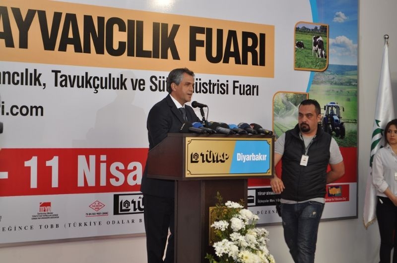 Poultry Husbandry and Dairy Industry Fair of TUYAP was opened at the Fair and Congress Center of Diyarbakir.