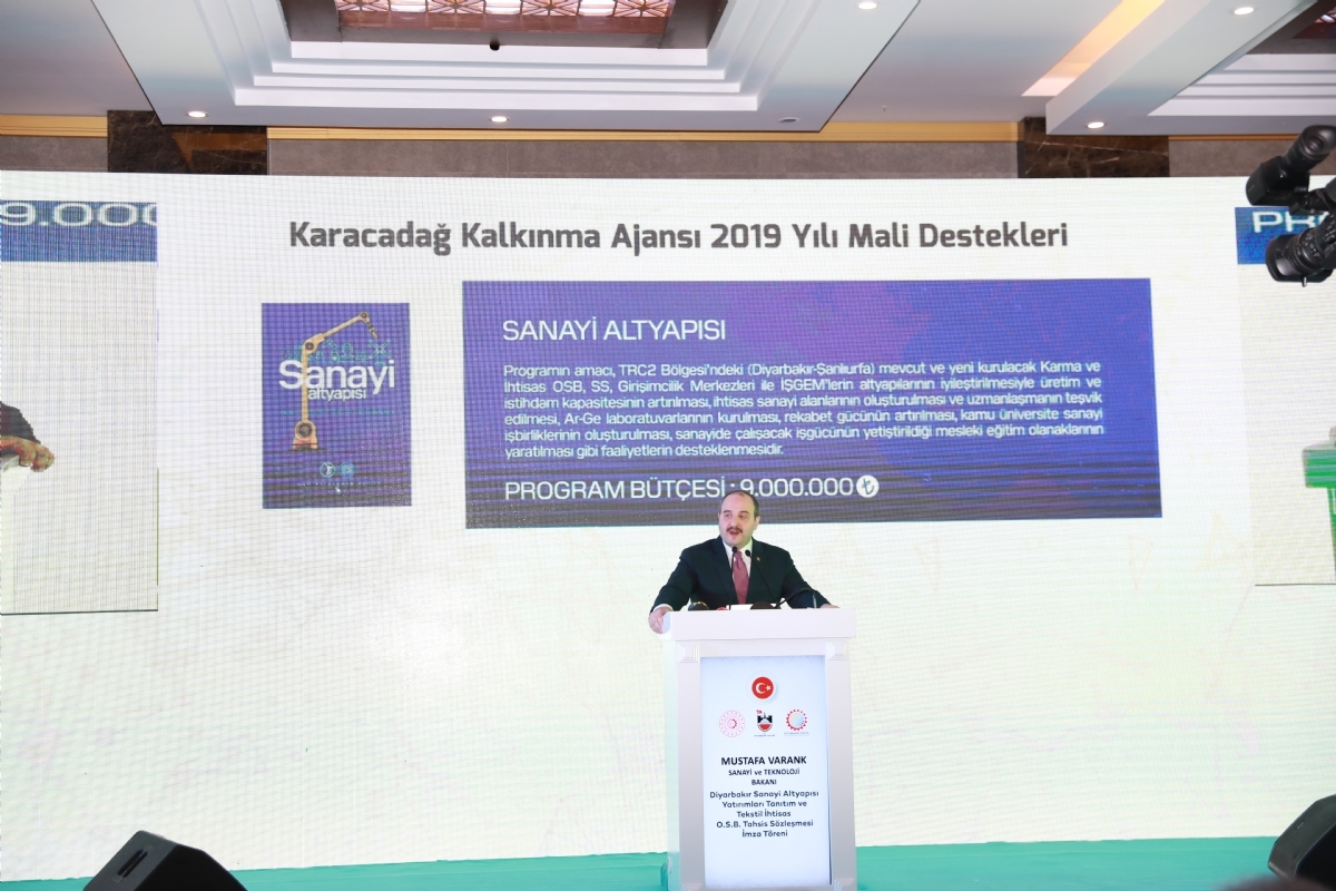 Minister Mustafa Varank Said That Textile Specialized Organized Industrial Zone Will Strengthen Diyarbakir's Power